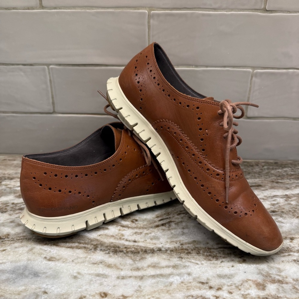 Cole Haan Women's Brown Leather Oxford Shoes